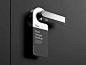 Door Hanger on Handle Mockup