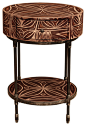 Ema Hand Painted Round Side Table traditional side tables and accent tables