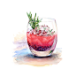 Watercolor Drinks and Deserts : Watercolor illustrations by Kateryna Savchenko. Available for purchase.