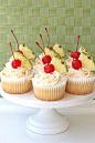 Pina Colada Cupcakes#赏味期限##美食##吃货#