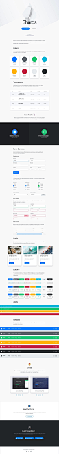 Shards bootstrap 4 模板 .sketch & .html下载 - 爱果果