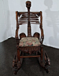 "Memento Mori" Mid 19th Skeleton Rocking Chair