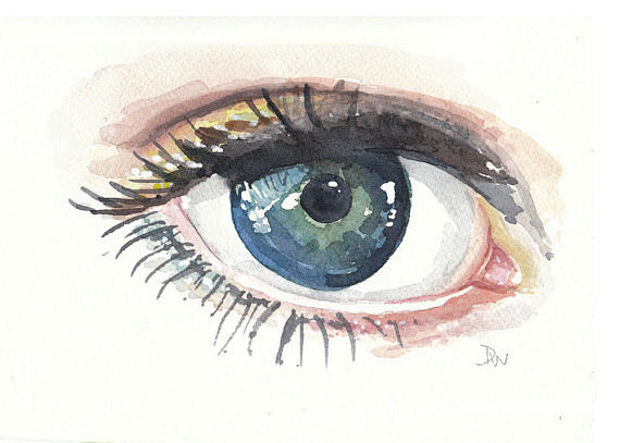 Eye Watercolor Origi...