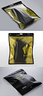 Weapon Agency Design Crossfit Knee Sleeve WORKT Packaging Featured on The DieLine Gold Foil with Matte black.