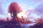Mushroom city by =Sedeptra on deviantART