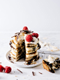 chocolate coconut pancakes - www.iamafoodblog.com