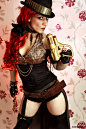 Steampunk Glamour&#;160: The Girl, The Gun by =HyperXP