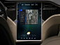 Tesla Motors - Model S Center Console Prototype : Roundarch got the opportunity to concept Tesla's idea to have a touchscreen interface replace the entire center console of their Model S.