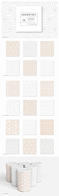 几何图案背景纹理 18 Geometric Seamless Patterns vol.3_
