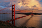 【美图分享】davidcmc58的作品《Golden Gate Bridge Sunset, San Francisco》 #500px#