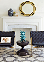 Jonathan Adler pottery gives an instant face lift to any living room