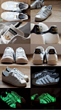 三叶草Atmos x Adidas Superstar 80s G-SNK7 7代 3M夜光白蛇 36-44