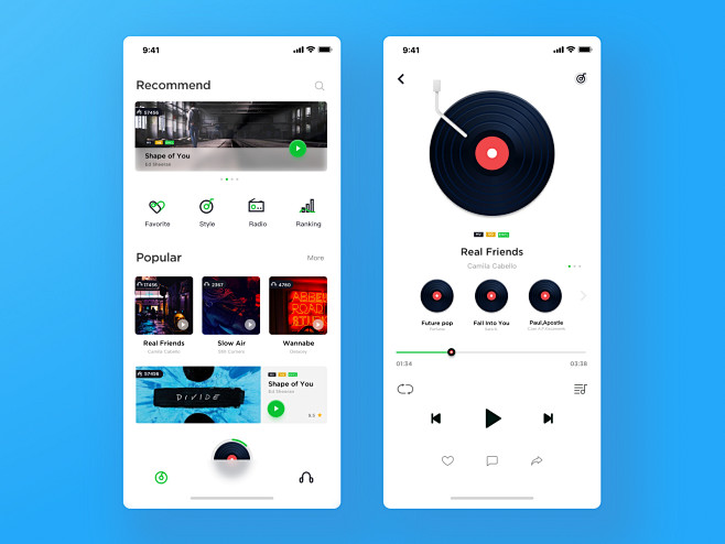 Music player concept...