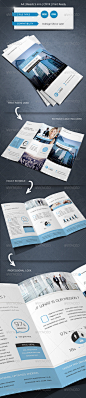 Corporate Indesign Trifold Brochure Template - Corporate Brochures