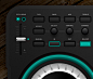 DJ Midi Controller : DJ midi controller UI Photoshop 99% vector shapes