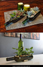 Wine bottle centrepiece, I love this idea ❤️