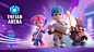 Arena blockchain game Hero heroes strike nft Thetan UI ux