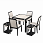 雀友全自动麻将机 H610F 实木配皮革棋牌桌 餐桌两用 家用麻将桌