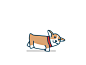 17 corgi run  dribbble