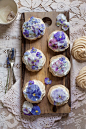 Candied Pansy & Viola Mini Pavlovas | Sweet Lovin | Pinterest