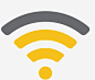 黄灰色手机wifi信号格图标 免费下载 页面网页 平面电商 创意素材