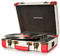 Amazon.com: Crosley CR6019A-RE Executive Portable USB-Enabled 3-Speed Turntable (Red & Cream): Electronics