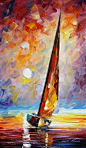 彩虹时刻——美国画家 Leonid afremov 作品