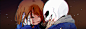 Undertale.full.1966980.jpg (1500×500)#传说之下 Undertale# #Frisk# #Sans#