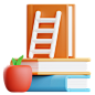 Knowledge Ladder 3D Illustration