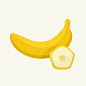 卡通香蕉水果设计素材