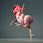 裸奔
thedailyfeed:

What the pluck!? Award-winning photographer Tim Flach snapped this phenomenal shot of a featherless chicken in mid-stride as part of his latest project “More Than Human.” 
