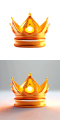 一个金色的皇冠-通义万相-黄色和橙色-fbc81_0