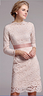 Pastel Pink lace Dress.
