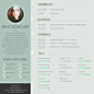 Free resume template (mint design) : Mint CV design. On the links below you can get free psd template (with fonts) from my dropbox. Don`t forget to appreciate. Thank you!Cheers ;)