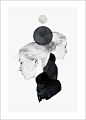 DearF|ANNA BULOW|Black Marble|挪威进口原版装饰画 海报-淘宝网