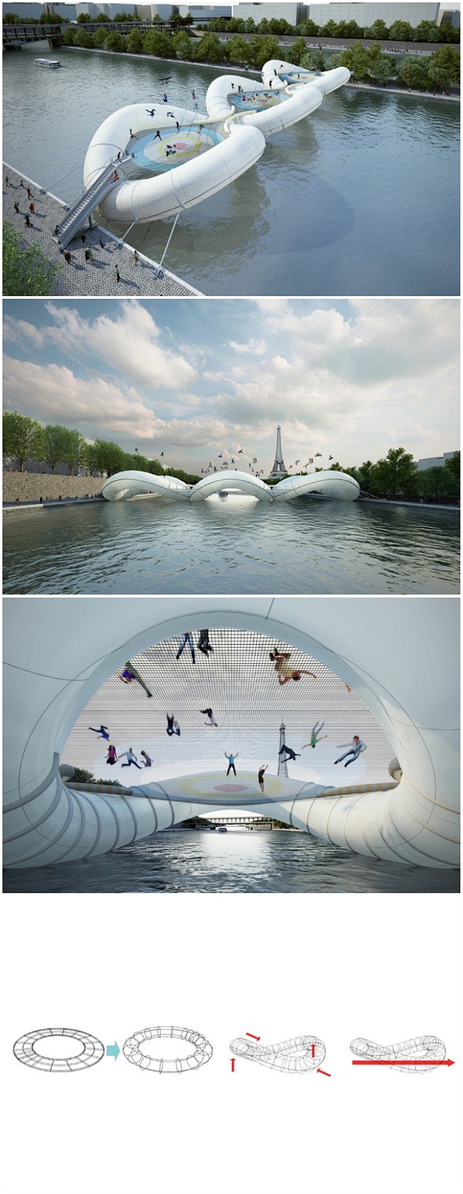 AZC建筑工作室在巴黎塞纳河上建造了一座...