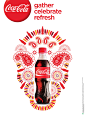 COCA-COLA Durga Puja Festival : Coke Durga Puja graphic illustration created with Coke Contour Bottle.