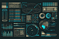 Hydra UI #graphs#elements#infographics#HUDs