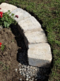 Flower bed edging.