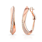 Rose Gold and Diamond Uneek Designs Earrings