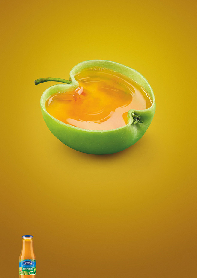 苹果果汁饮料广告创意