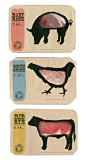 Butcher's by Kei Meguro at Coroflot.com. @Sarah Reynolds @Cynthia Pomerleau (The Packaging Girl) How did we miss this one on our #meat #packaging pinathon PD