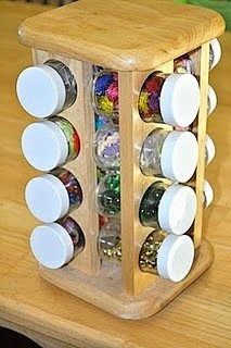 Use a spice rack for...
