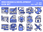 Web Design & Development icon set web tool theme idea iconset icon graphic development design computer application