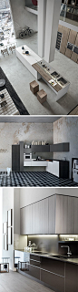 Modern, minimalist and industrial style... 1125 Kitchen Design Ideas to inspire you! #kitchens #interiors #design | Interior: 