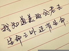 夏清宁采集到手写字