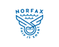 Norfax标志  猫头鹰 船舶 徽章 蓝色 波浪 展翅高飞 线条 商标设计  图标 图形 标志 logo 国外 外国 国内 品牌 设计 创意 欣赏