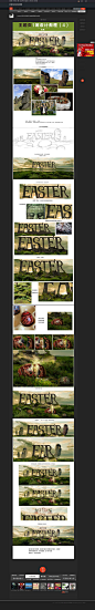 复活节彩蛋首页专题首屏海报合成设计-设计教程