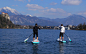 self-inflating sipaboard paddleboard's electric motor doubles as pump