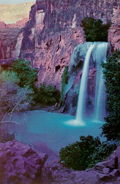 瀑布Havasupai